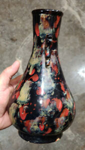 9 6 Old China Porcelain Song Dynasty Jizhou Ware Black Binaural Bottle