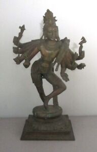 Large 25 Museum Quality 18th Bronze South Indian Sculpture Of Shiva C 1780