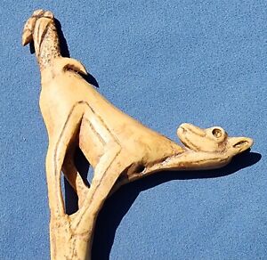 Prehistoric Atlatl Spear Thrower Deer Carved From Antler Magdalenian Replica