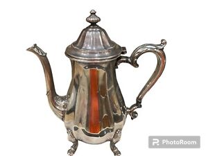 Vintage International Silver Co Chippendale Footed Coffee Pot 6301 1960 S Era