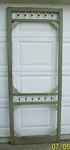 Antique Victorian Screen Door Ornate Stick Ball Fretwork May Deliver In M W