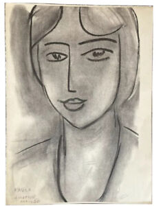Henri Matisse Paula Avril 50 Drawing Lithograph Art Print 1950 Vintage