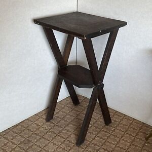 Mission Style Table Plant Stand Primitive Arts Crafts Craftsman Rustic