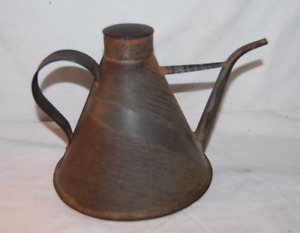 Antique Tin Cone Shaped Kerosene Filler Can