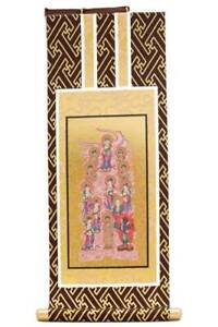 Kakejiku Japanese Hanging Scroll 13 Buddhas Buddhist Altar Equipment 11 Inches