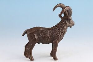 Rare Chinese Bronze Hand Cast Sheep Figure Statue Table Decoration Good Stand
