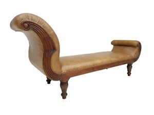 Danish Antique Chaise Longue Daybed Early 20th Century Renovated