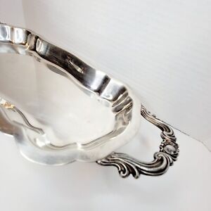 Vtg Fb Rogers Silver Company Silverplated 4 Legged Snack Serving Tray 14 X 5 1 4