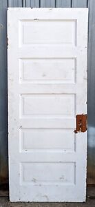 3 Avail 30 X76 Antique Vintage Old Salvaged Interior Wood Wooden Doors 5 Panels