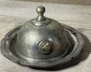 Antique Cardeilhac Paris France Silver Plate Covered Butter Dish