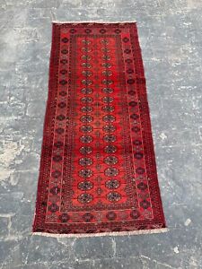 Afghan Cozy Vintage Bokhara Runner Hallway Runner Carpet Oriental Rug Runner