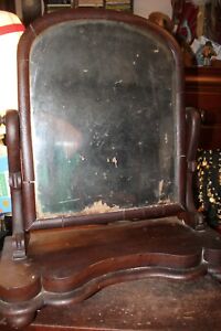 Antique Vanity Mirror Dresser Top Edwardian Style Empire Late Victorian 23 X27 