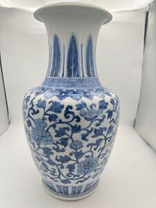A Chinese Blue And White Phoenix Vase Late Qing Dynasty 19th Century