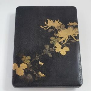 Vintage Box Chrysanthemum Makie Suzuri Bako Case Japanese