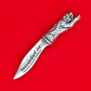 Tiger Dagger Meed Mor Talisman Knife Lp Pat Mantra Sword Thai Buddha Amulet