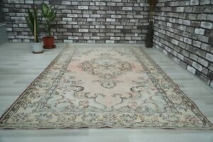 Vintage Wool Rug Muted Red Area Rug Carpet 5 38x9 74 Ft H 1520