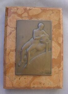  La Grande Source De Vittel Fran Ois Paul Niclausse Bronze Paperweight 1909