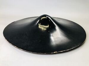 Y5998 Jingasa Black Paint Vermilion Inside Japan Samurai Hat Yoroi Armor Helmet
