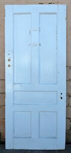 32 X82 X1 5 Antique Vintage Victorian Solid Wood Wooden Interior Door 5 Panels