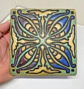 Antique Ceramic Art Tile By S S Tile Co San Jose Ca Free Shipping
