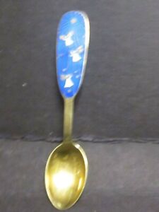 Sterling Denmark A Michelsen 1953 Christmas Spoon 5 3 4 Angels No Mono 47 Gr