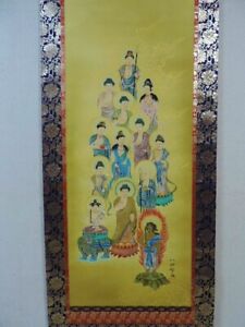 Kakejiku Japanese Hanging Scroll The Thirteen Buddhas Buddhist Altar Equipment