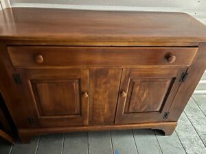 Cushman Colonial Dining Room Set Buffet Table And Cabinet One Piece 