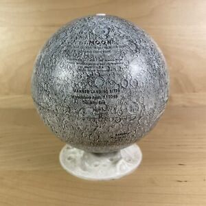 Replogle Vintage 60 S Lunar Moon Globe With Lunar Stand Tin 6 Gray Usa