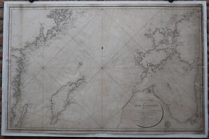 Antique Print Sea Chart Baltic Sweden Latvia Estonia Depot De La Marine 1815