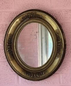 Beautiful Antique Oval Framed Mirror