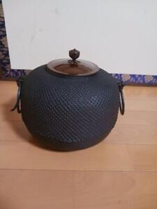 Chagama Furo Japanese Cast Iron Tea Kettle Teapot J8474