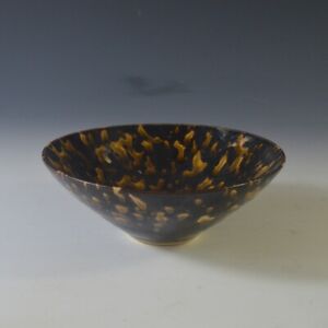 6 1 Chinese Song Porcelain Jizhou Kiln Black Glaze Tigroid Masses Douli Bowl