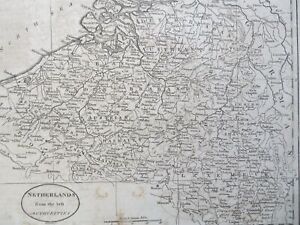 Belgium Luxembourg Brussels Bruges Flanders Brabant 1796 Doolittle Engraved Map