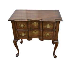 Vintage Pennsylvania House Solid Cherry Block Front Queen Anne Style Lowboy