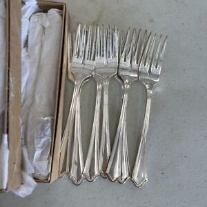 50 Oneida Power Silver Plate Forks 1917 Vernon Ashley Need Clean Varied Cond