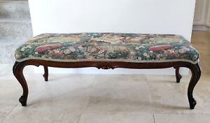 Antique French Louis Xv Style Long Bench Seat