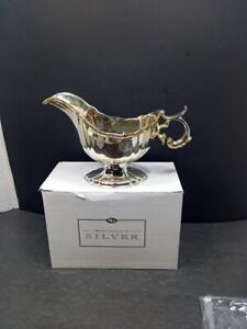  Vtg Nib Dg Royal Gallery Of Silver Silverplated Gravy Boat 1996