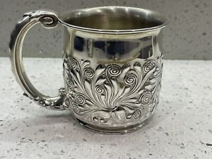 Very Rare Gorham Mug 2003 Antique Christening Baby Cup Sterling Silver 1890