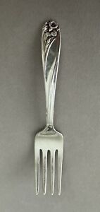 Vintage 1847 Rogers Bros Daffodil 4 1 4 In Silver Plate Childs Baby Fork