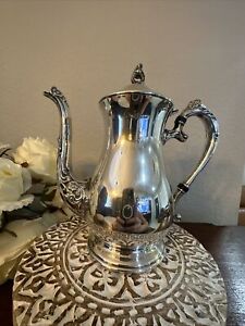 Silver Plated Coffee Teapot Pot 5002 Wm Rogers Son 9 