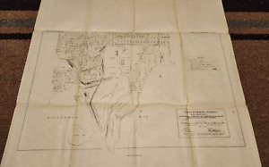 1919 Tampa Harbor Florida Hillsboro Bay Showing Water Terminals Transfers Map 