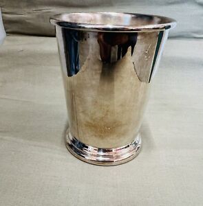 Vtg Sheridan Silver Plated Mint Julep Cup No Monogram 4 Tall Ky Derby Ready 