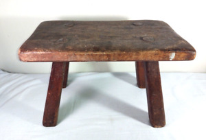 Vtg Cushman Colonial Creation 9038 Foot Stool Unrestored Stamped J Nails