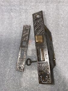 Antique Mortise Lock Faceplate By Corbin Ceylon C1895