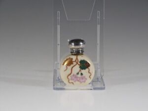 Antique Thomas Webb Hand Painted Perfume Scent Bottle C 1880s