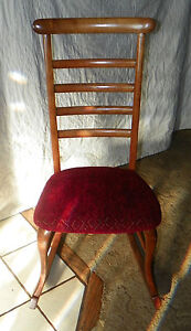 Cherry Ladderback Sewing Rocker Rocking Chair R44 
