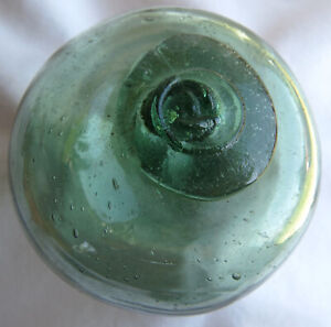 Japanese Blown Glass Float 3 Wp 225 Sea Green Antique Usa Bz