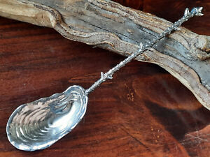 Sterling Gorham Narragansett Bluepoint Oyster Barnacle Almond Spoon No 765