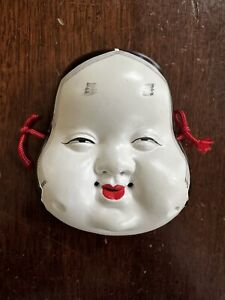 Japanese Pottery Noh Mask 3 1 4 X 3 