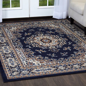 Persien Navy Blue Area Rug 8 X 11 Oriental Carpet 69 Actual 7 8 X 10 8 